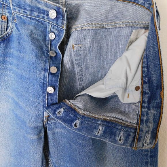 Vintage Levis 501xx 90s Jeans Size 38x30 Cotton Denim Button Fly Casual Pants - Picture 3 of 16